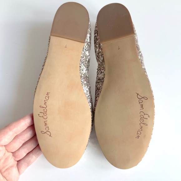 Sam Edelman Felicia Glitter Ballet Flats Women's Size 7 - Picture 8 of 9